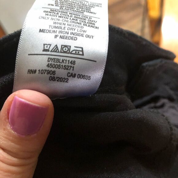 HUDSON Jeans High Rise Straight Ankle Cut Off Barbra Black Size 30 - Picture 14 of 14